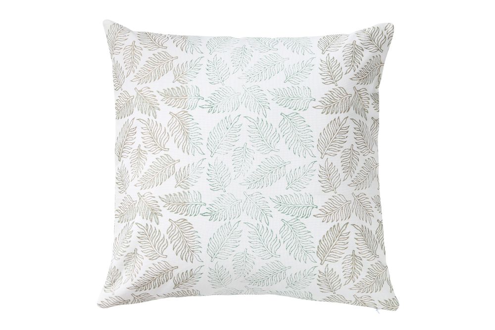 Fabric cushions - Glowing Foliate Cushion Cover - THE INDIAN PICK