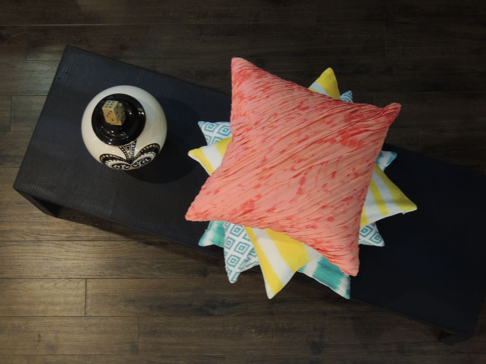 Coussins textile - Coussin rose à deux tons - THE INDIAN PICK