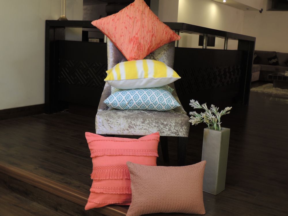 Coussins textile - Coussin rose à deux tons - THE INDIAN PICK