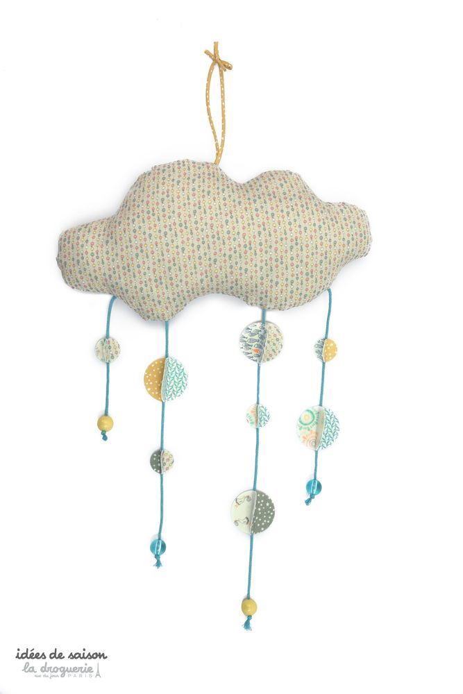 Decorative objects - The mobile cloud and its small garland - LA DROGUERIE IDÉES DE SAISON
