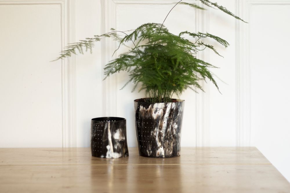 Bougeoirs et photophores  - Photophore en corne - L INDOCHINEUR X RIVÊT