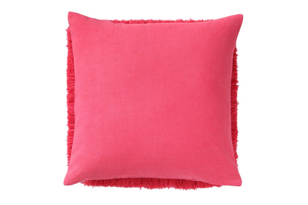 Fabric cushions - Fringed Floret Cushion Cover - THE INDIAN PICK