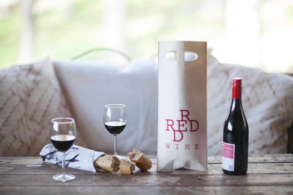 Objets personnalisables - Sac de cadeau pour vin - MORE JOY
