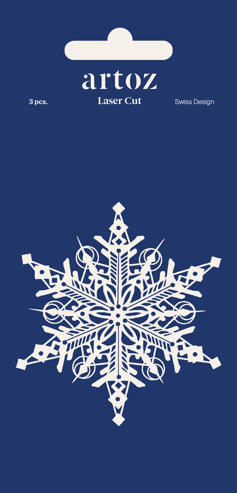 Decorative objects - Lasercut snowflake - ARTOZ PAPIER