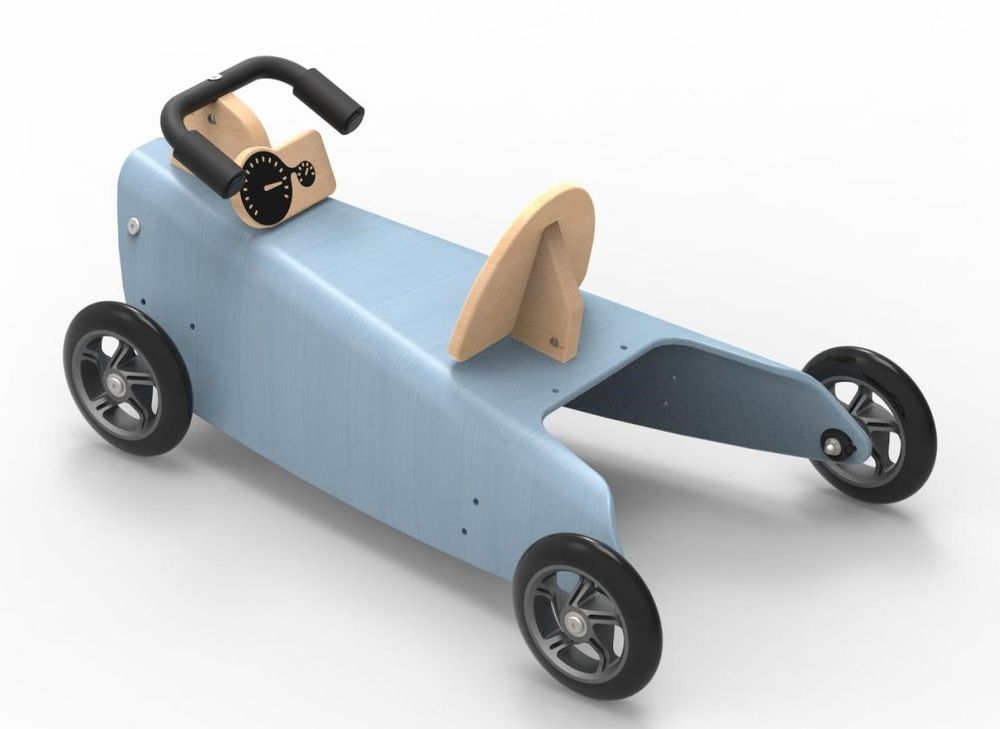 Jouets enfants - Porteur Auto évolutif en bois (2 jouets en 1) - CHOU DU VOLANT