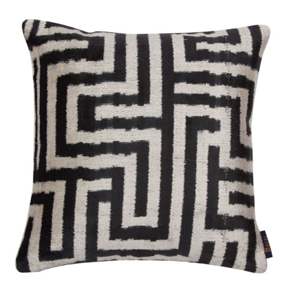 Coussins - COUSSIN IKAT (velour/soie COTON) - NADIA DAFRI PARIS