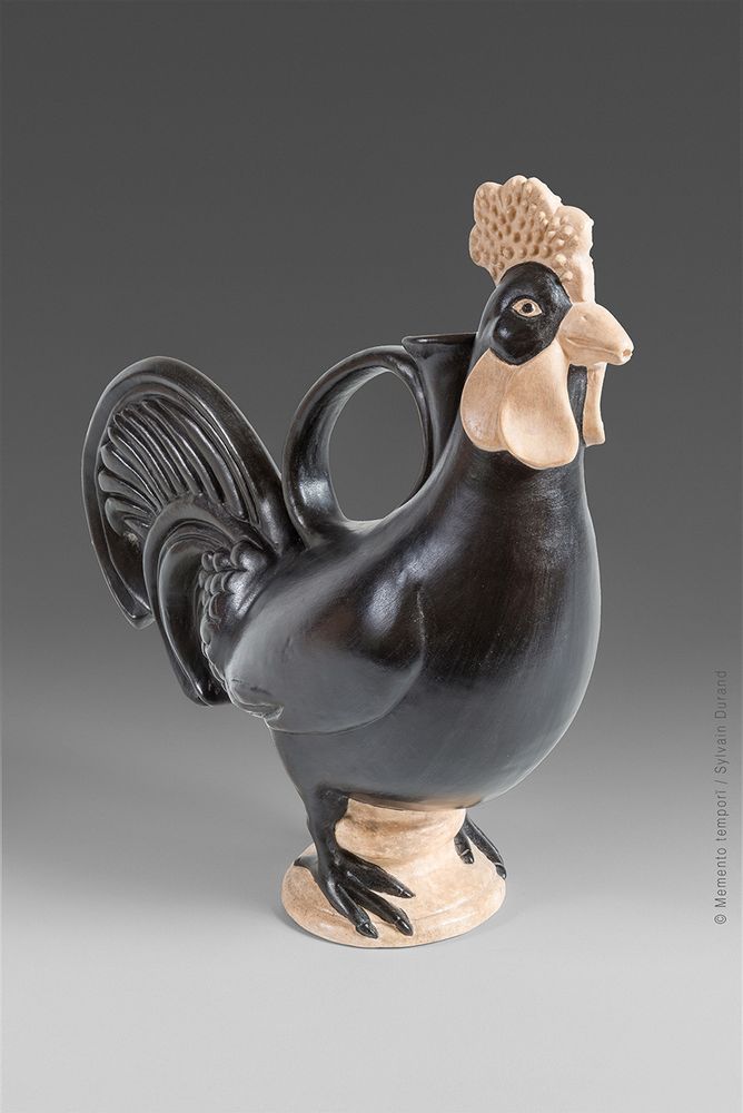 Céramique - Cruche romaine en forme de coq - ATELIER MEMENTO TEMPORI