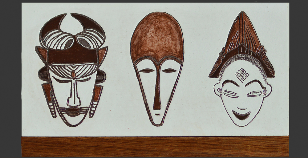 Crockery - African Masks for indoors, water rooms ou sheltered outdoor. - MARCHAND DE SABLES