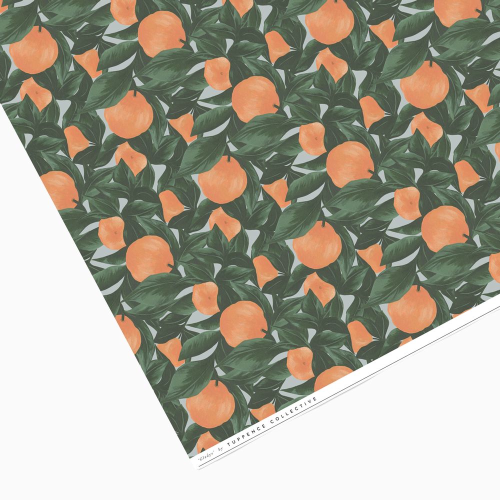 Stationery - Botanical Patterned Wrapping Paper - TUPPENCE COLLECTIVE