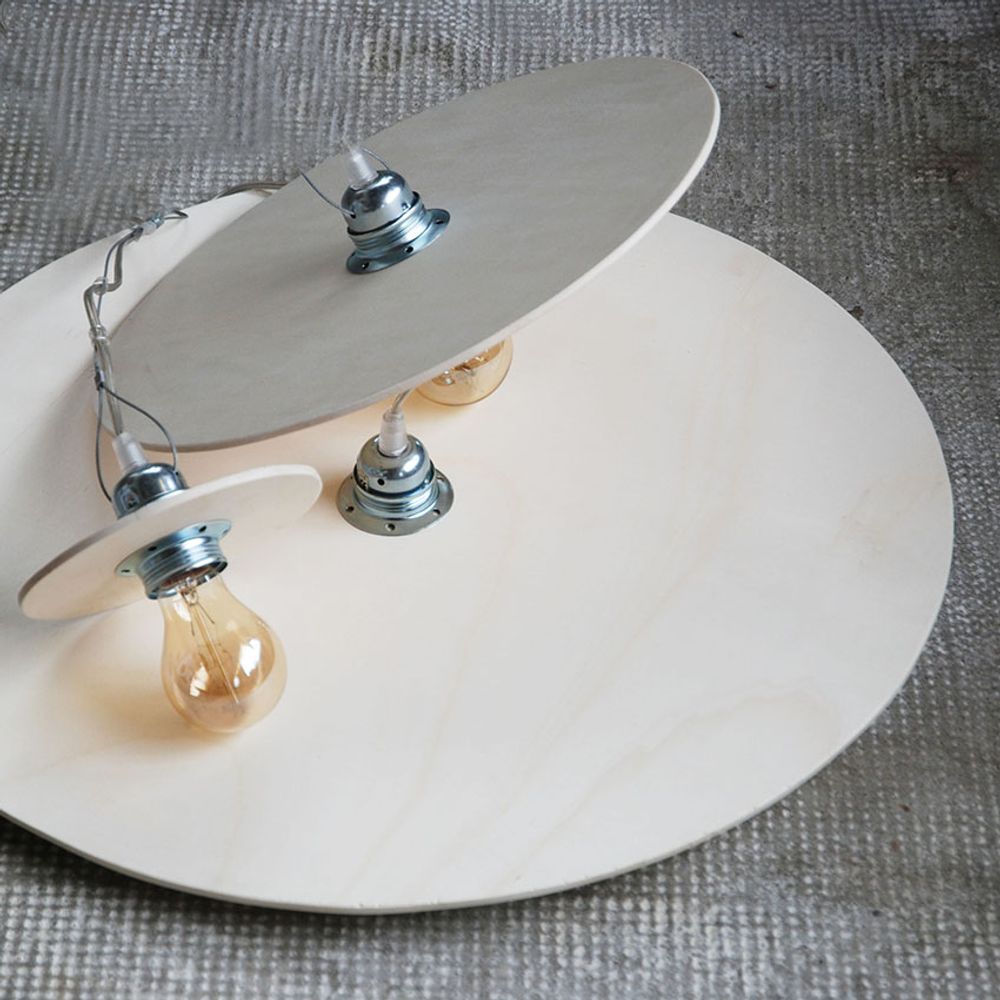 Hanging lights - Wood pop lamp shade - UN ESPRIT EN PLUS