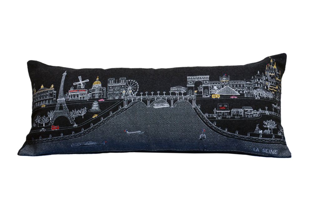Fabric cushions - PARIS SKYLINE CUSHION - BEYOND CUSHIONS CORPORATION