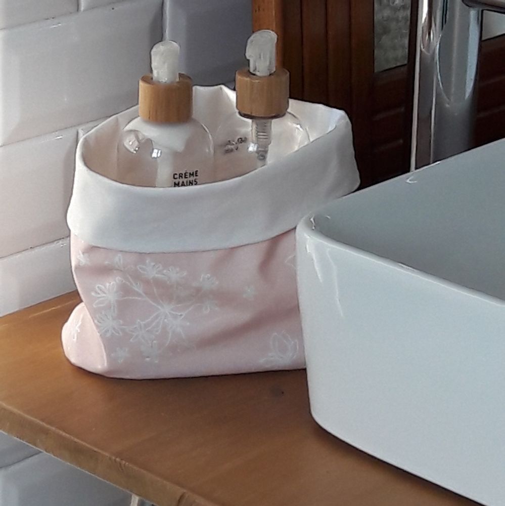 Homewear textile - Vide-Poche en coton enduit - FLEUR DE SOLEIL
