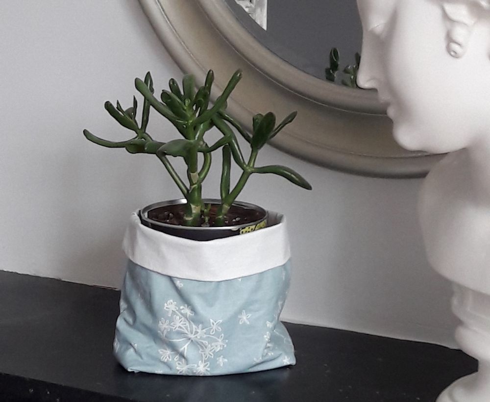 Homewear textile - Vide-Poche en coton enduit - FLEUR DE SOLEIL