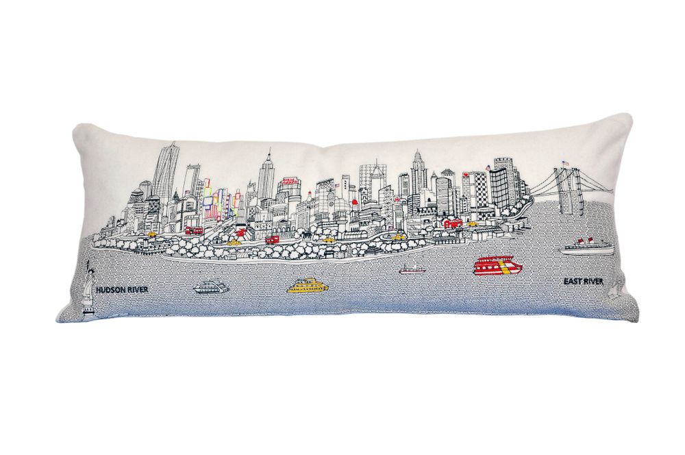 Fabric cushions - NEW YORK SKYLINE CUSHION - BEYOND CUSHIONS CORPORATION