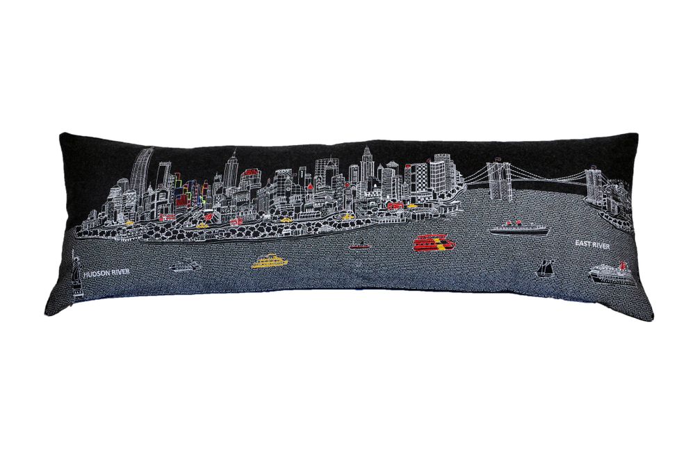 Fabric cushions - NEW YORK SKYLINE CUSHION - BEYOND CUSHIONS CORPORATION