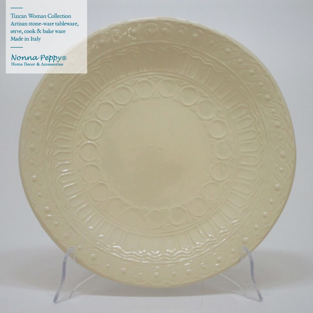 Everyday plates - Tuscan Woman stoneware collection - NONNA PEPPY