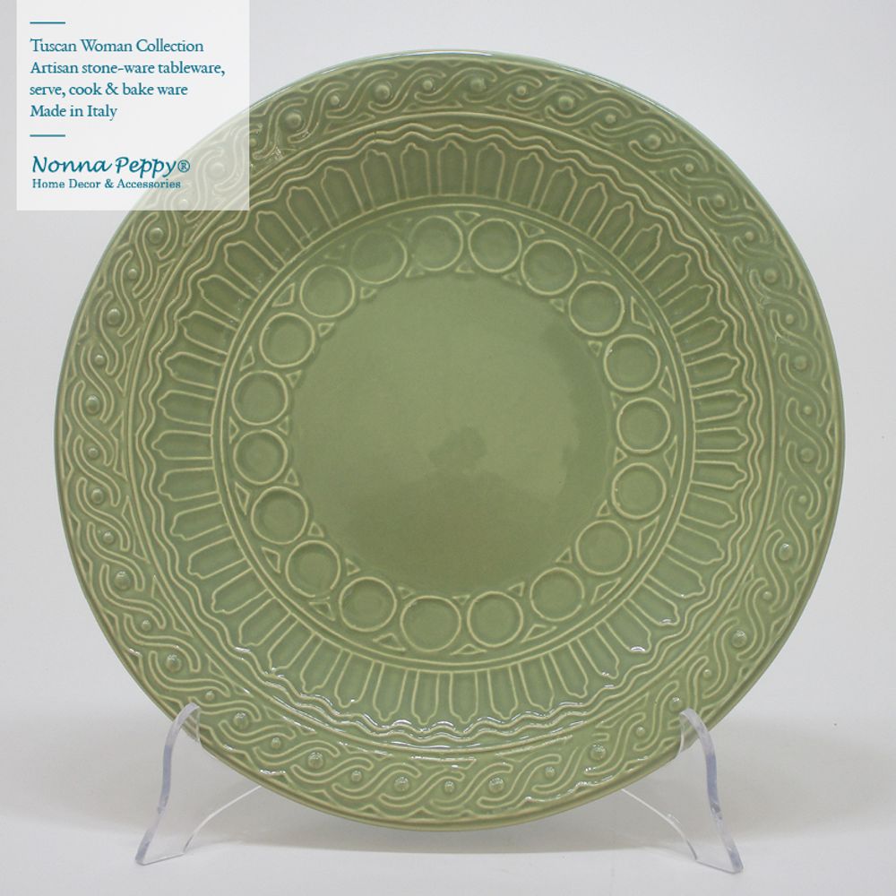 Everyday plates - Tuscan Woman stoneware collection - NONNA PEPPY