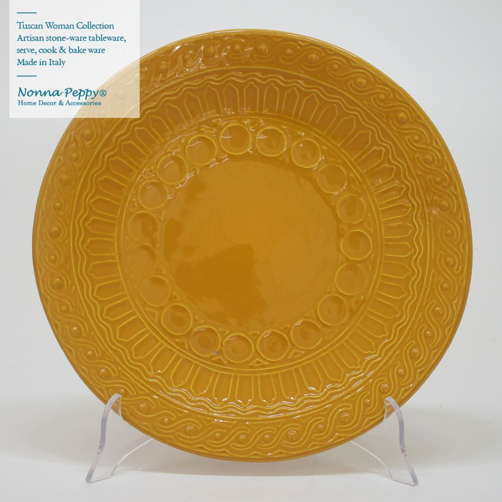 Everyday plates - Tuscan Woman stoneware collection - NONNA PEPPY