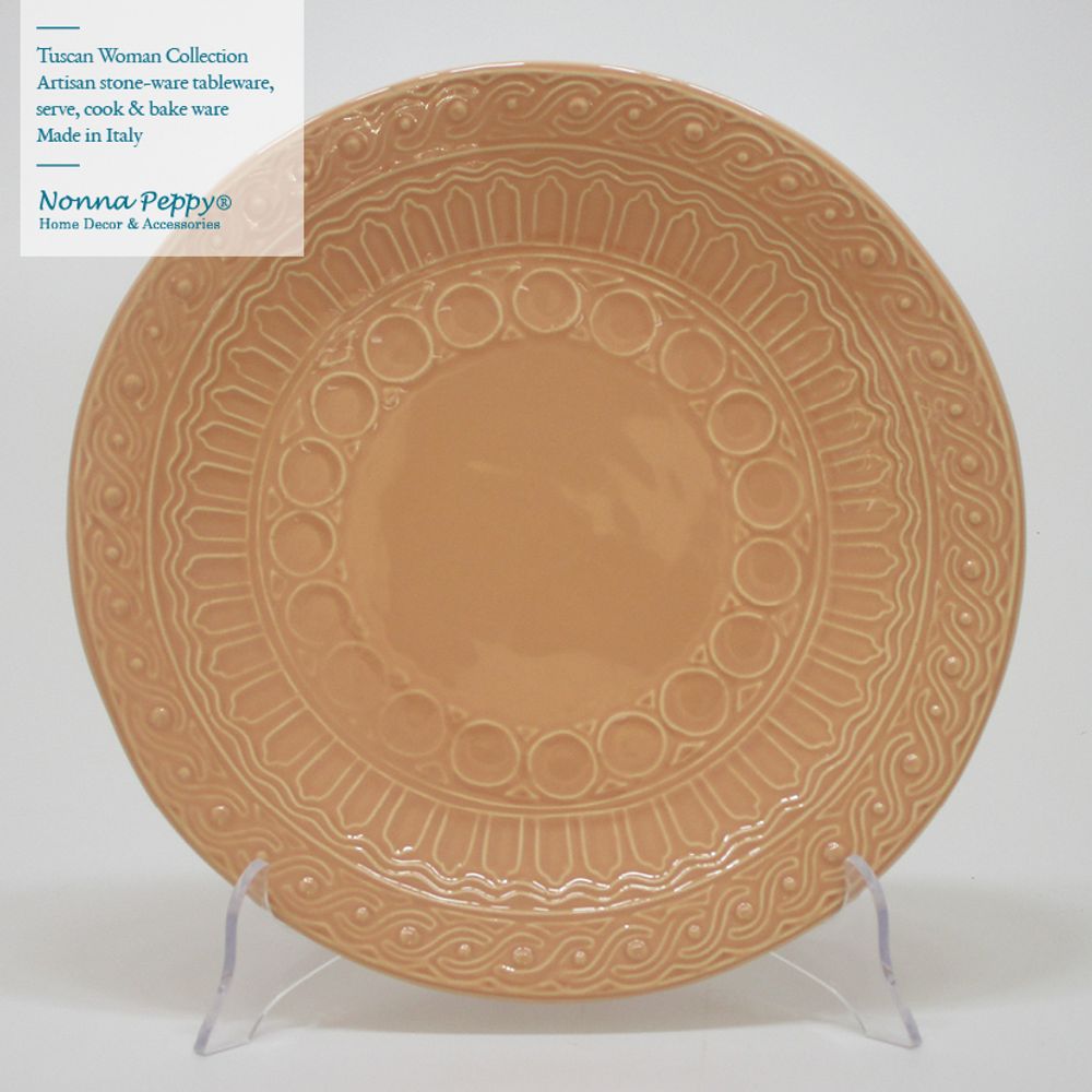 Everyday plates - Tuscan Woman stoneware collection - NONNA PEPPY