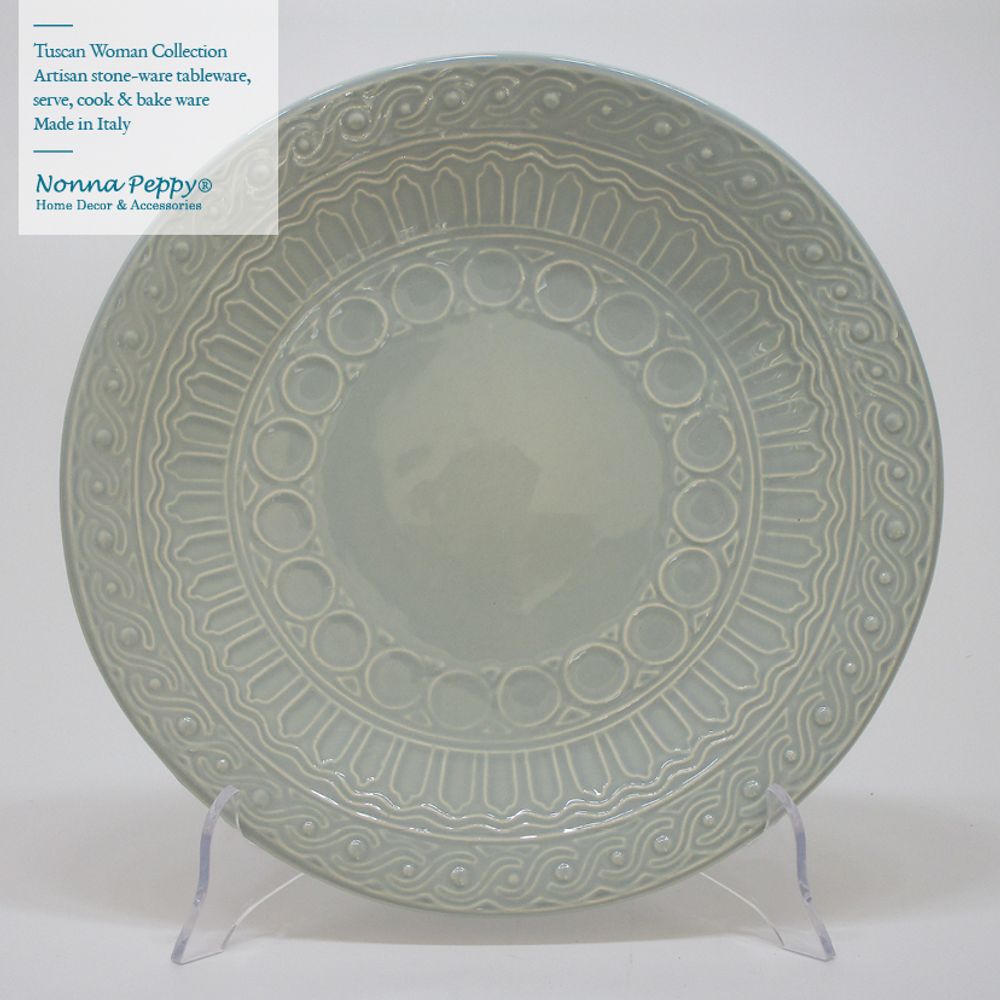 Everyday plates - Tuscan Woman stoneware collection - NONNA PEPPY