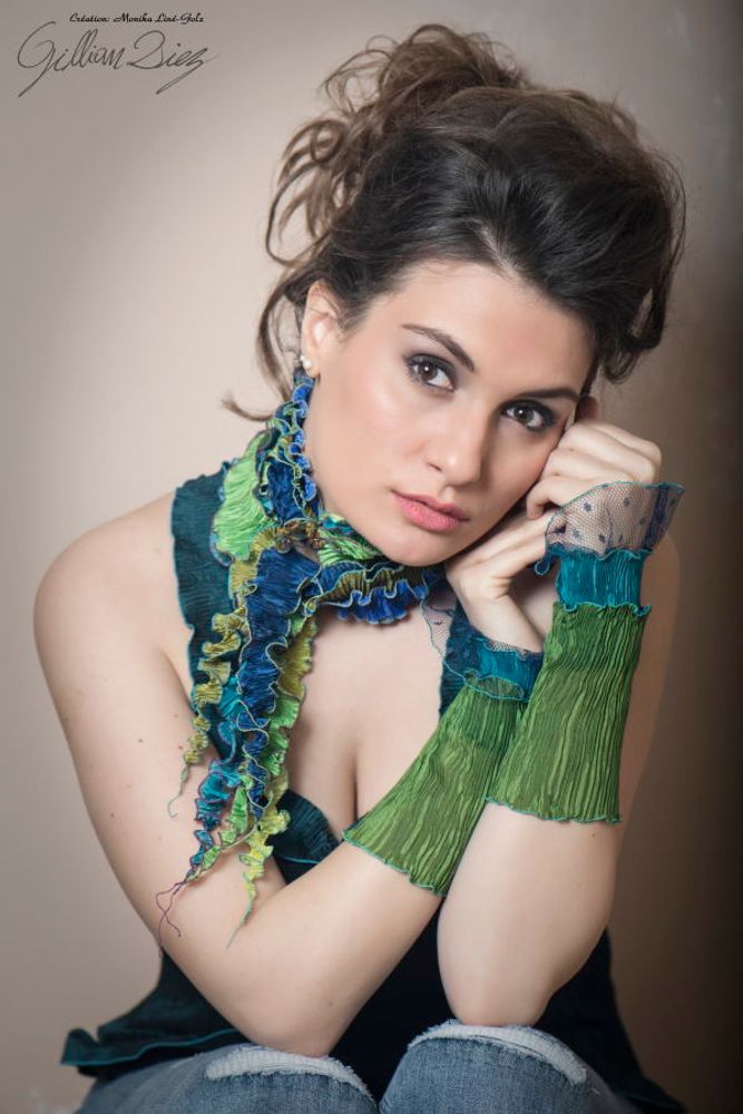 Bijoux - Manchettes plissés avec volants de tulle - MONIKA LINE-GOLZ