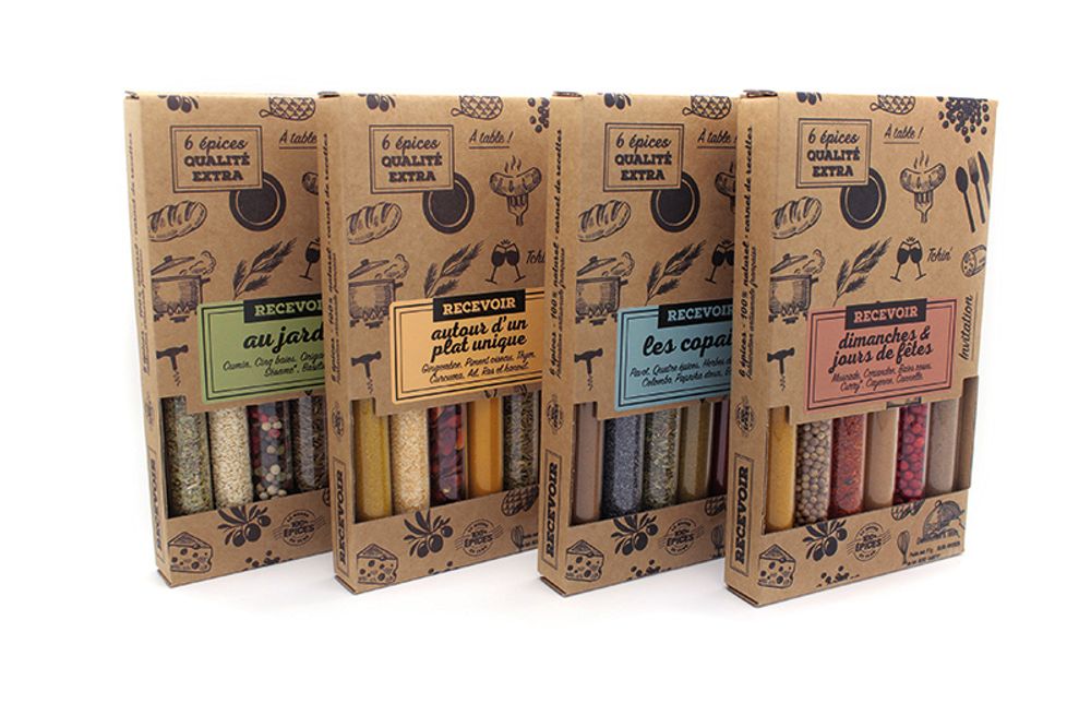 Épices - COFFRET RECEVOIR - LE MONDE EN TUBE 100% ÉPICES