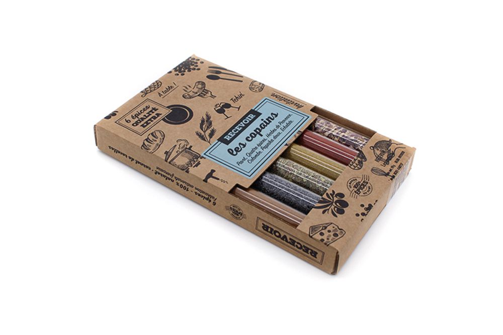Épices - COFFRET RECEVOIR - LE MONDE EN TUBE 100% ÉPICES