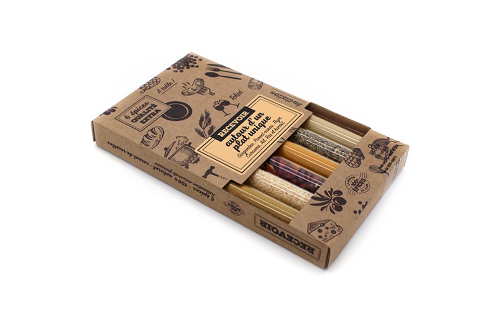 Épices - COFFRET RECEVOIR - LE MONDE EN TUBE 100% ÉPICES