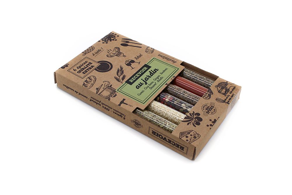 Épices - COFFRET RECEVOIR - LE MONDE EN TUBE 100% ÉPICES