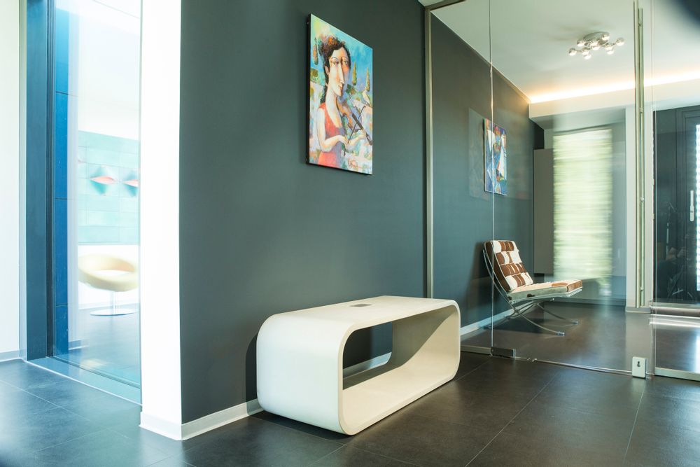 Lawn chairs - OPUS PRIMO Concrete Bench for indoor and outdoor use - CO33 EXKLUSIVE BETONMÖBEL