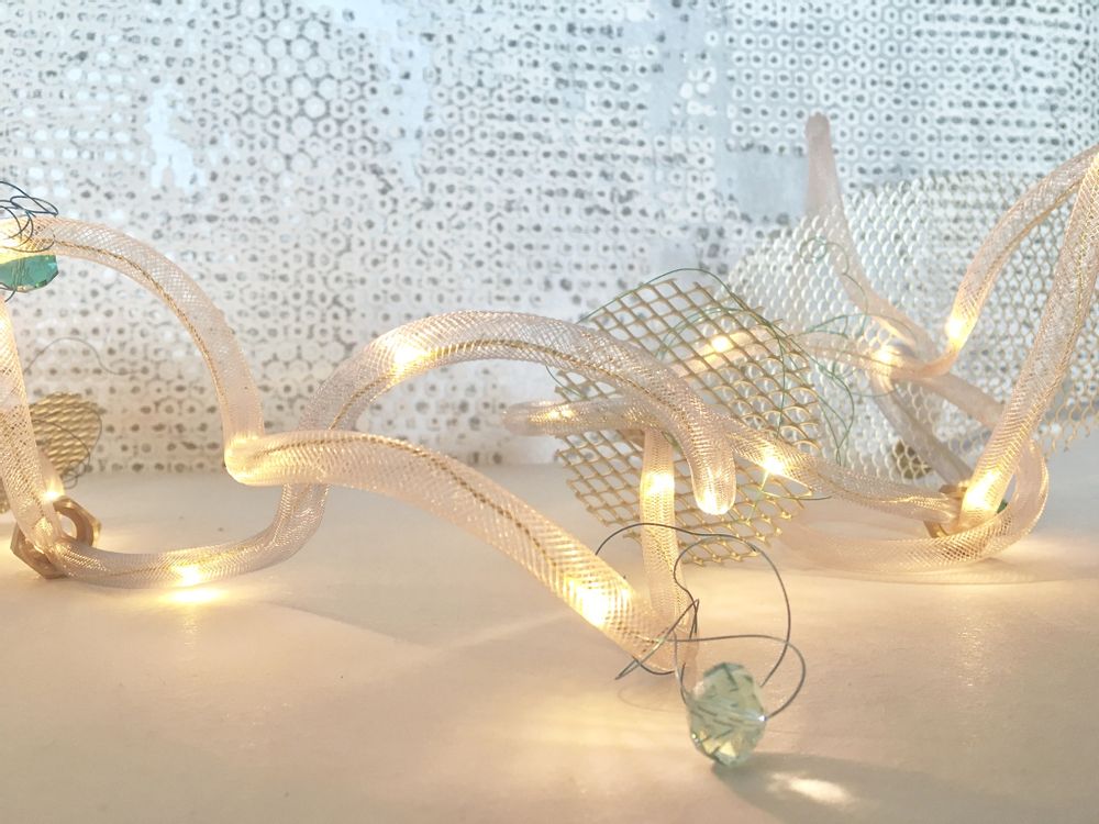 Decorative objects - LIGHT STRUCTURE\" VEGETAL GOLD\”. - STUDIO SOL LECCIA