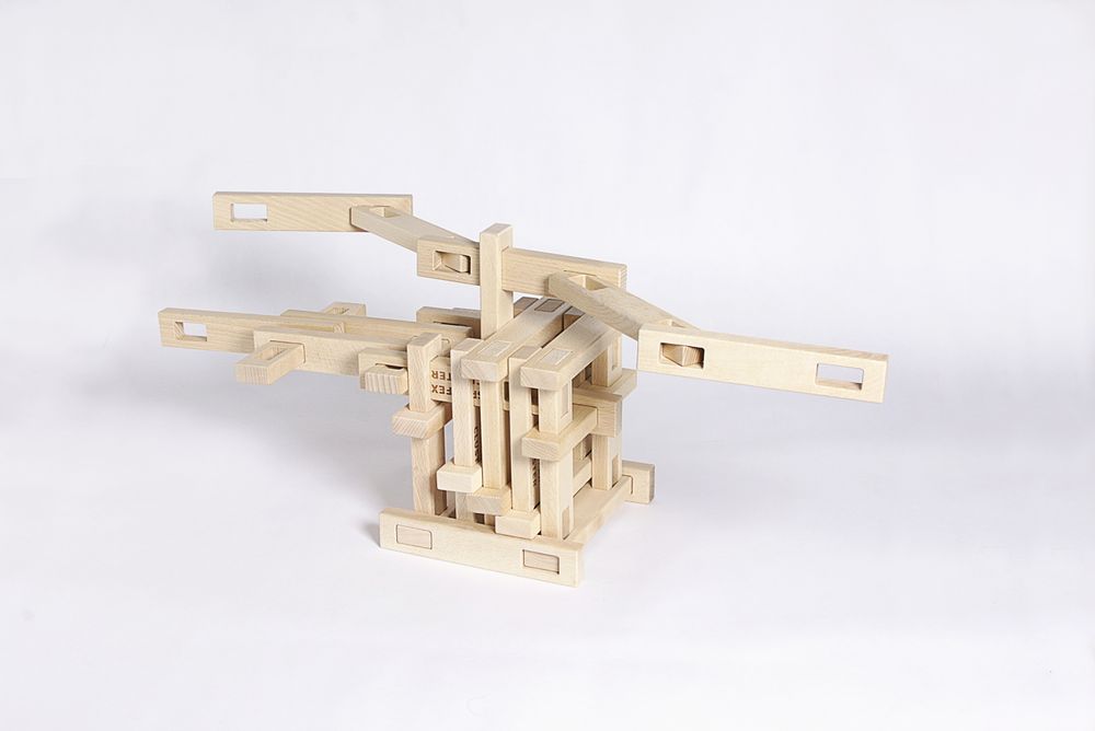 Jouets enfants - 34 Blocs de construction en bois Packs de départ - SPINIFEX CLUSTER