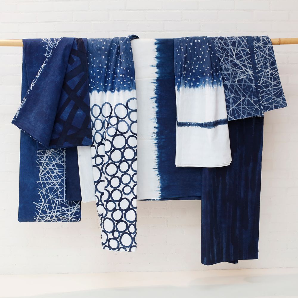 Coussins textile - Textile Indigo naturel - BAAN