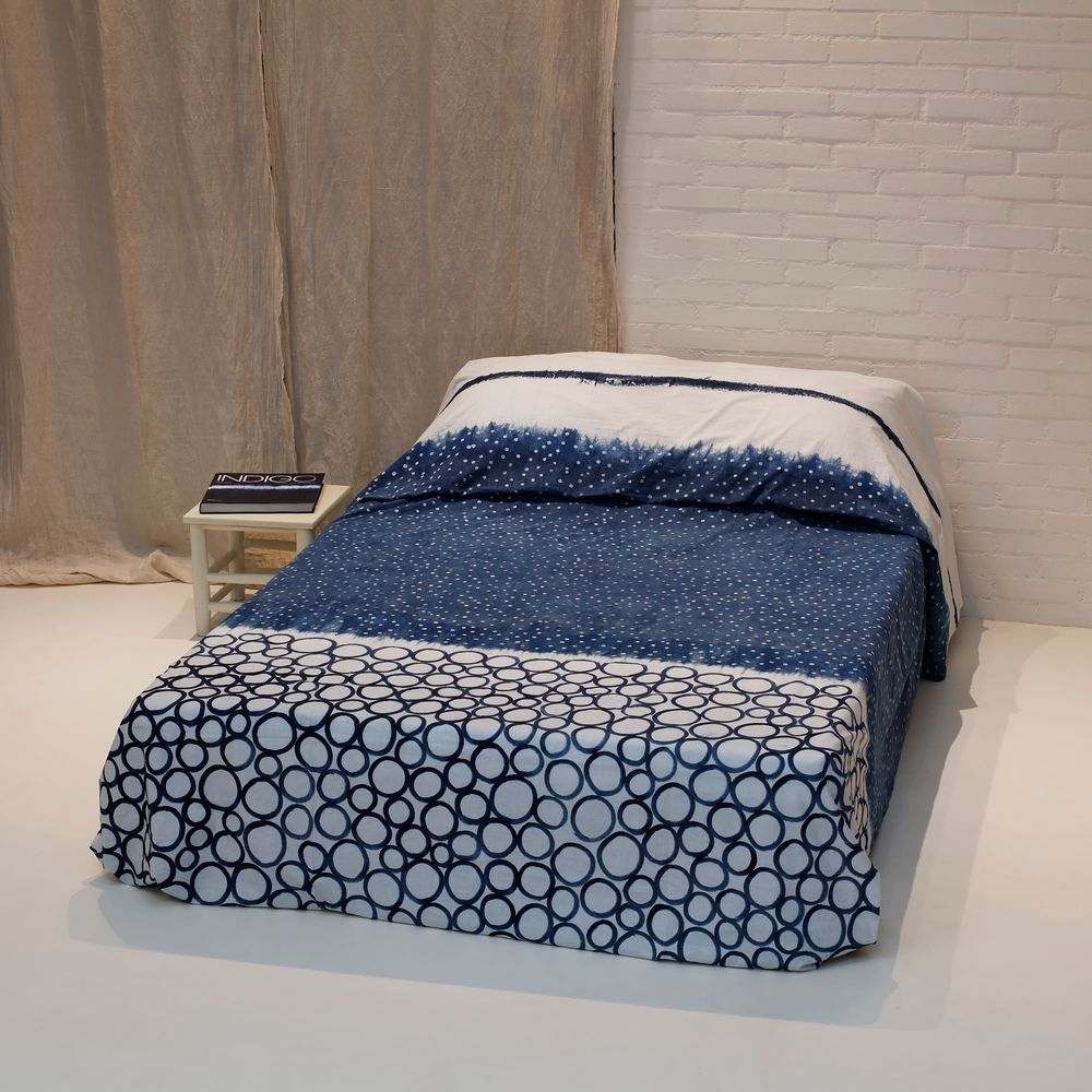 Coussins textile - Textile Indigo naturel - BAAN