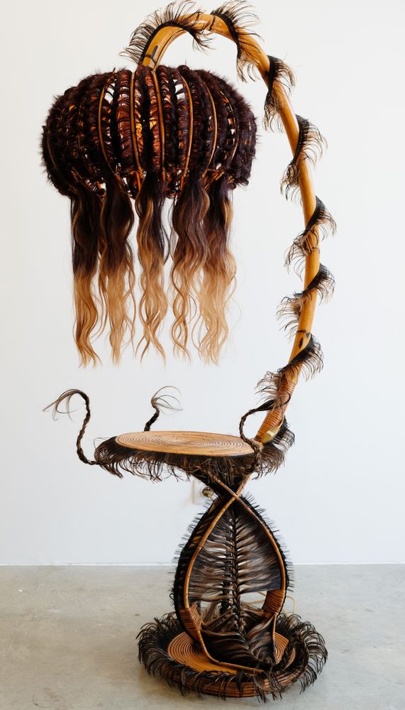 Pièces uniques - LUMINAIRE KIKOMBA - MICKI CHOMICKI HAIR BRUT