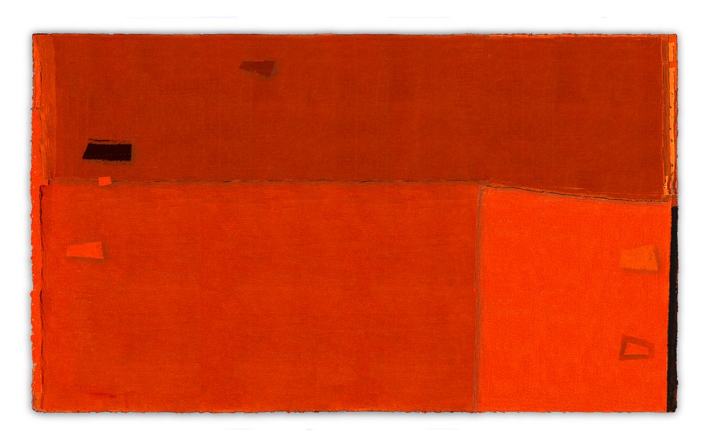 Tableaux - Collage orange edition limitee JJ Beaume - BEAUME COLLECTION