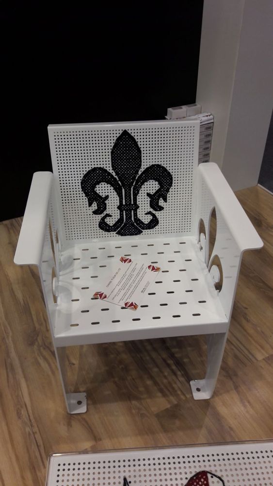 Chaises - Chaise Fleur de Lys - H METAL