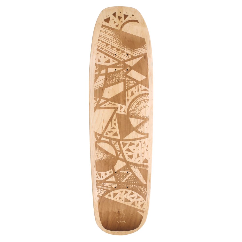 Decorative wall frescoes - Laser engraved skateboard - Le Shape x Tim Marsh - LE SHAPE SKATEBOARDS