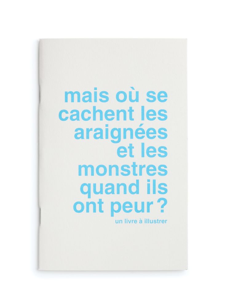 Papeterie - Livre à illustrer "mais où se cachent les araignées et les monstres quand ils ont peur?" - SUPEREDITIONS