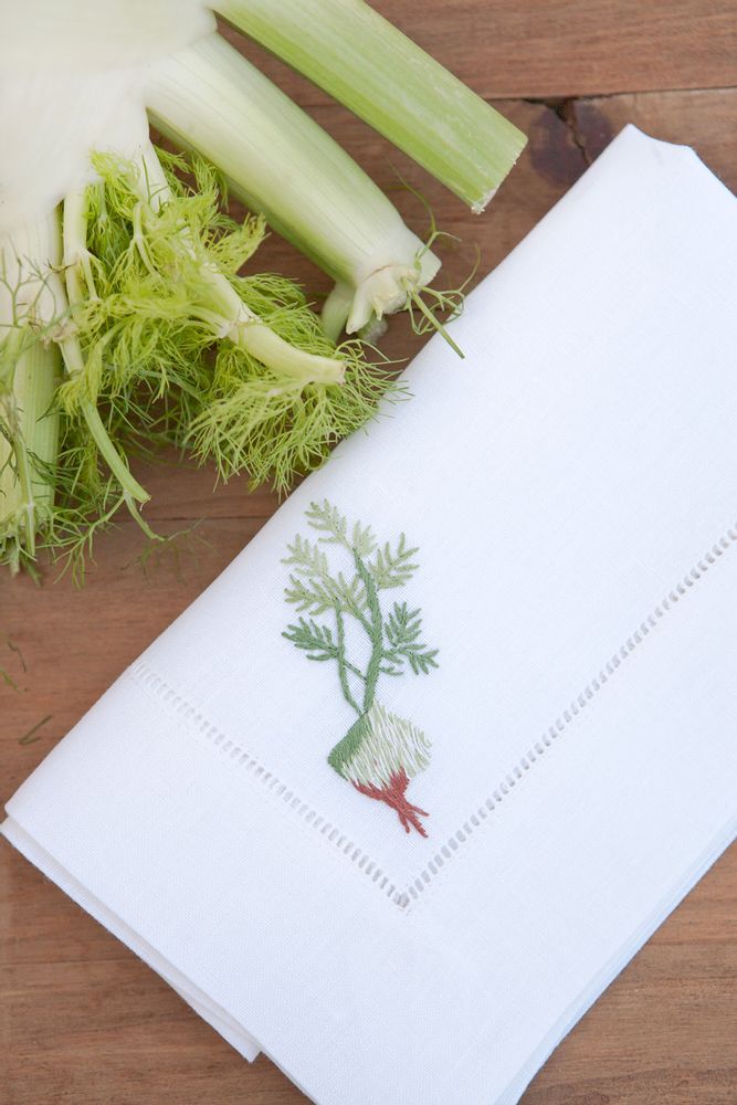 Serviettes - Ortaggi. Set de 6 serviettes. - NAPKING  BY BELLAVIA