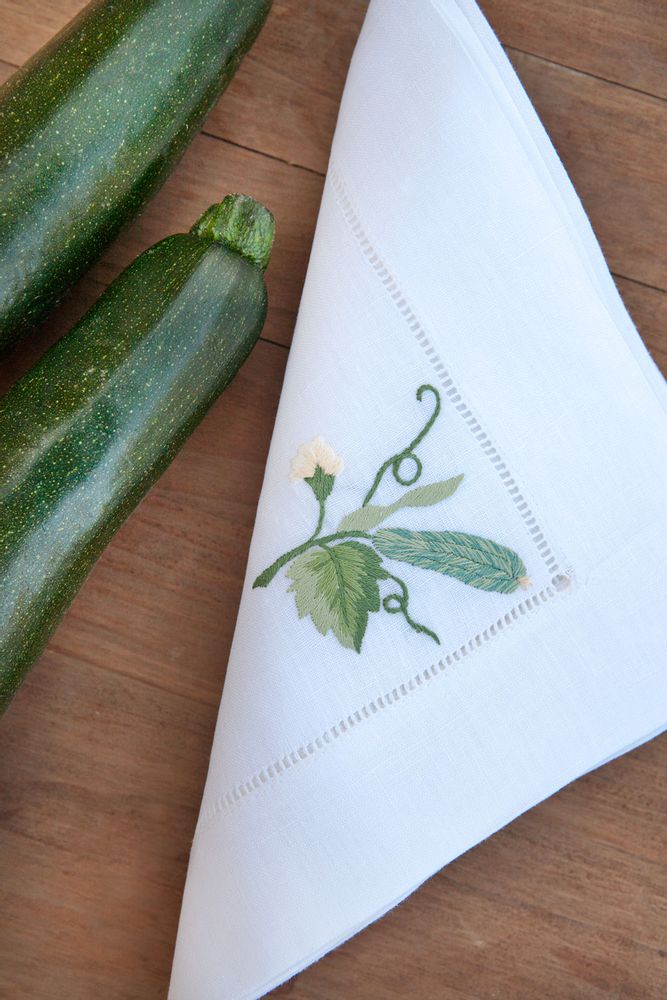 Serviettes - Ortaggi. Set de 6 serviettes. - NAPKING  BY BELLAVIA