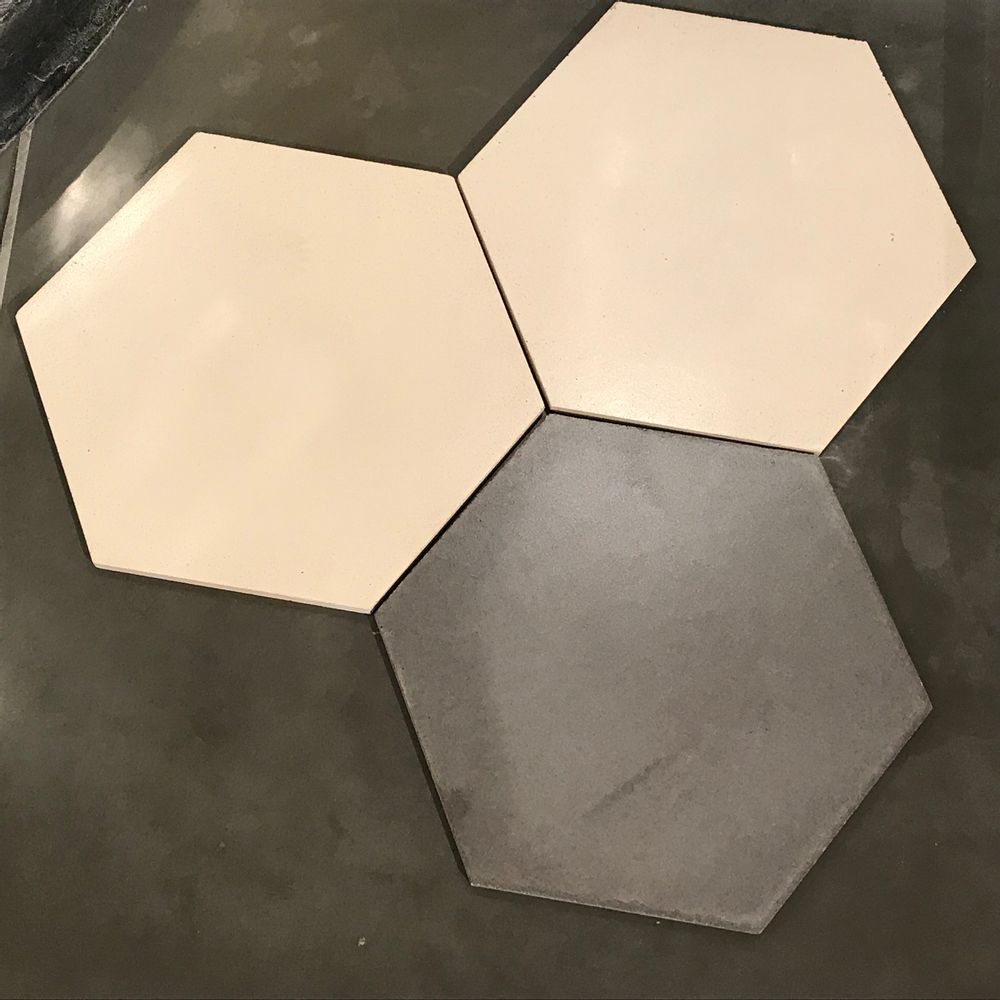 Carreaux de ciment - Carreaux Sermideco de forme hexagonale - ROUVIERE COLLECTION