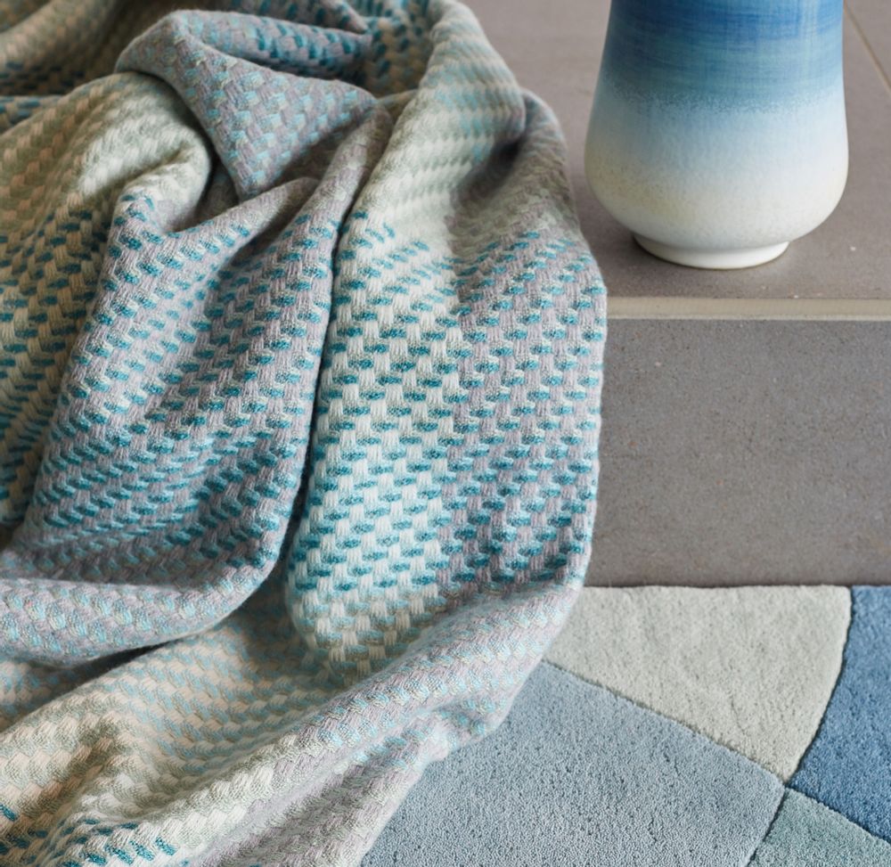 Plaids - PLAID TURQUOISE - CLAIRE GAUDION