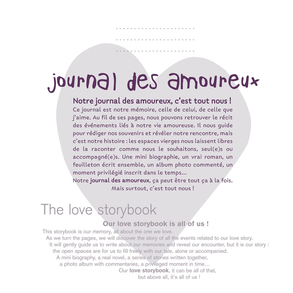 Stationery - Recycled lovers' journal - PATRICIA DORÉ