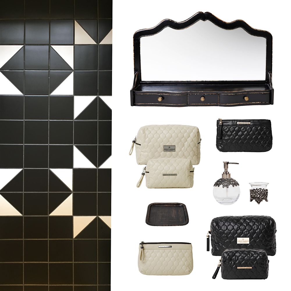 Sacs et cabas - Style de salle de bain noir et blanc - MOLLY MARAIS