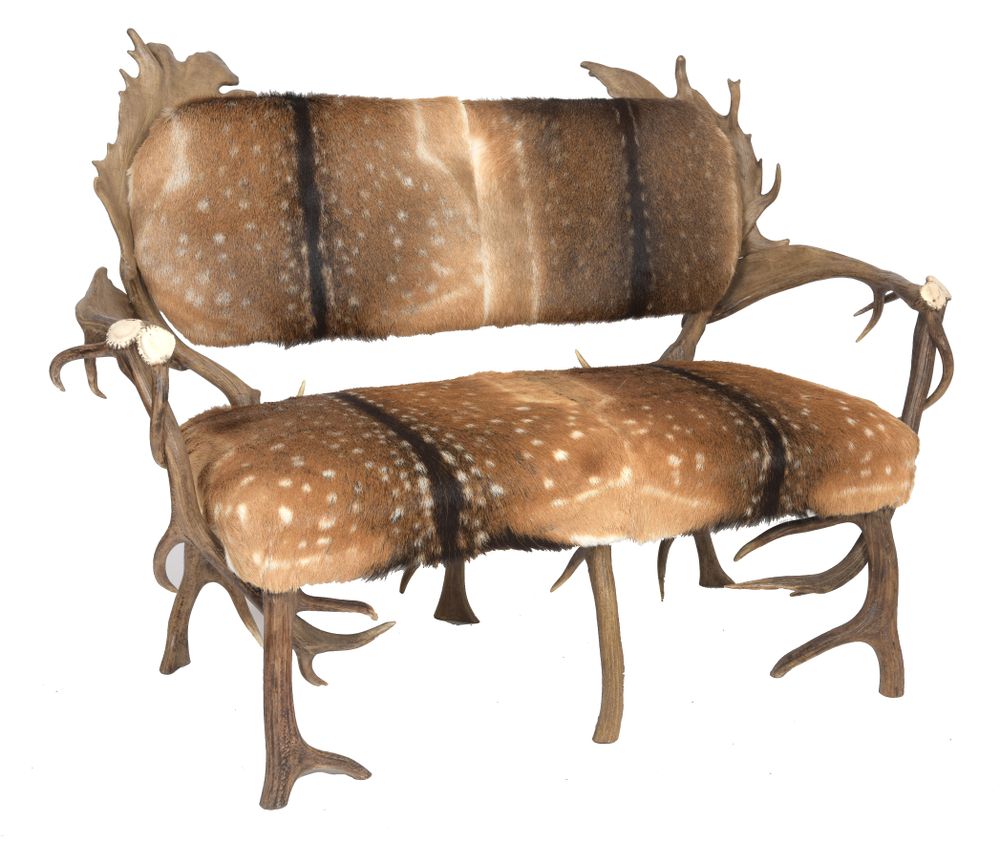 Settees - FALLOW ANTLER SOFA - CLOCK HOUSE FURNITURE