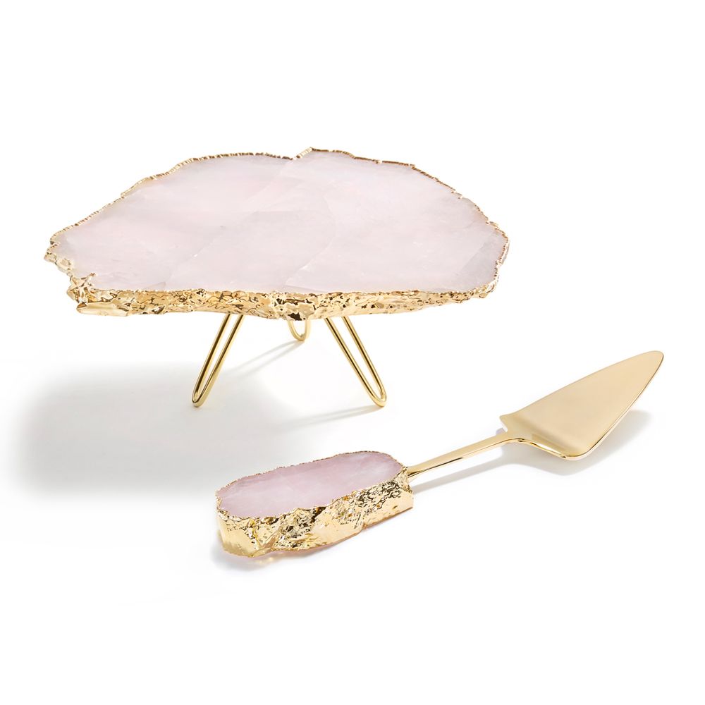 Plateaux - Torta Cake Plate- Quartz  - ANNA NEW YORK