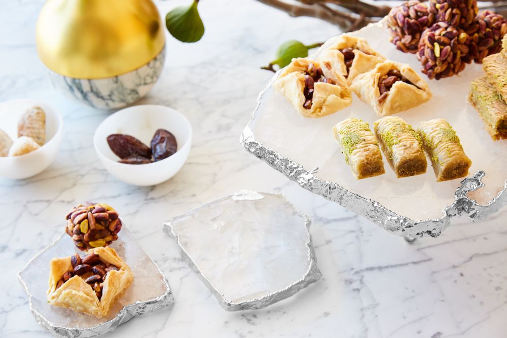 Plateaux - Torta Cake Plate- Quartz  - ANNA NEW YORK