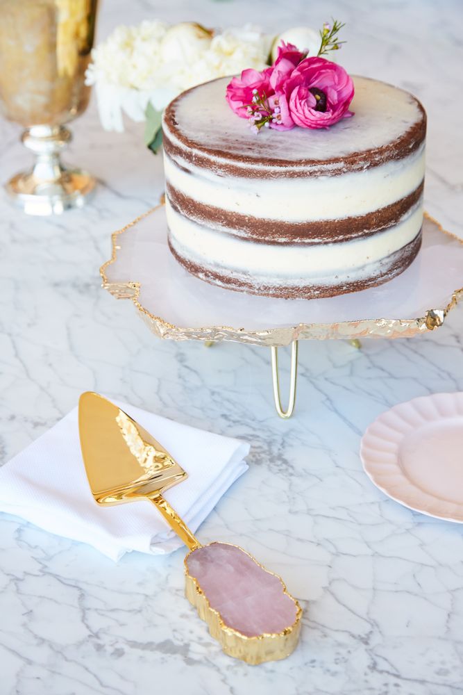 Plateaux - Torta Cake Plate- Quartz  - ANNA NEW YORK