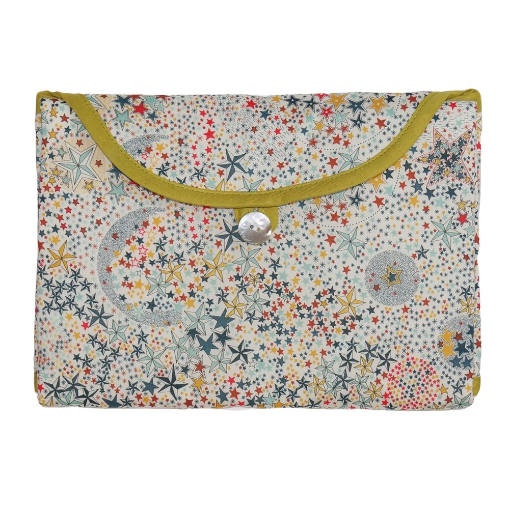 Accessoires pour puériculture - Tapis à langer de voyage Liberty étoiles multicolores - LUCIOLE ET CIE